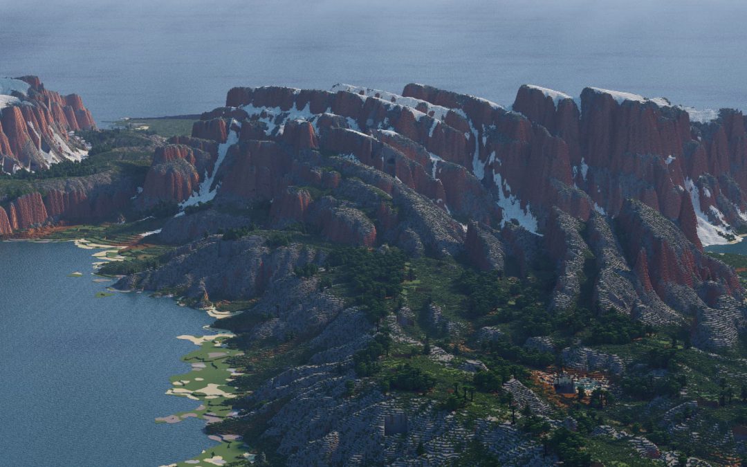 Advent Map [14] Rokhall [4k, Survival, Download: Java & Bedrock] The red continent