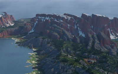 Advent Map [14] Rokhall [4k, Survival, Download: Java & Bedrock] The red continent