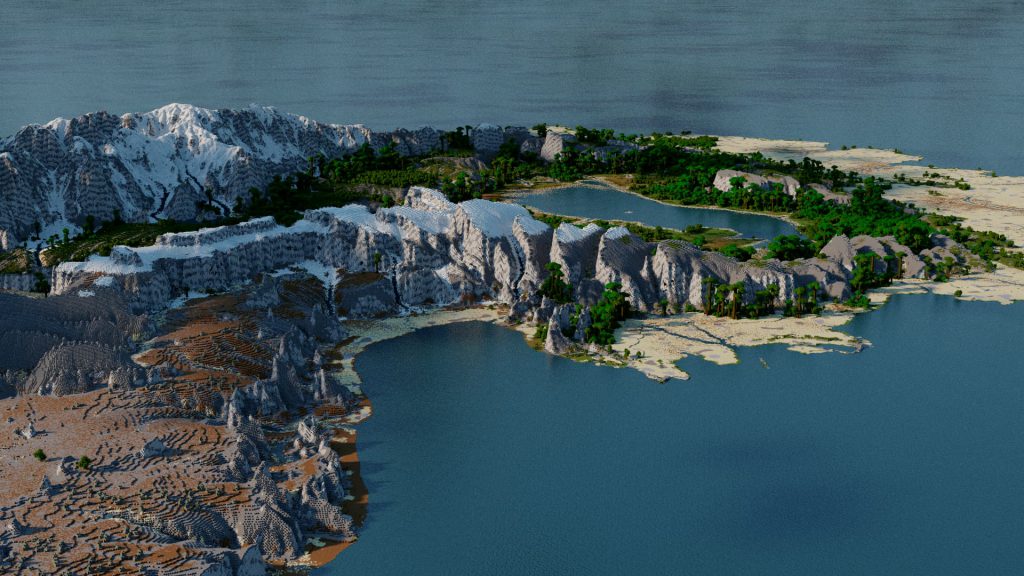 4000 x 4000 Minecraft Map Kanberg by McMeddon