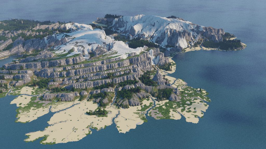 4k Nordic Minecraft Map by McMeddon 