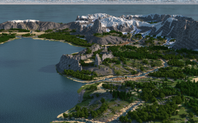 Advent Map [23] Habiday [5k, Download: Java & Bedrock] Flower Paradise Map