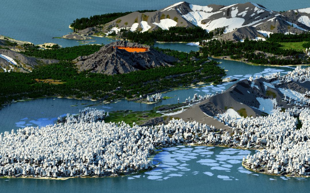 Hamerian – The 4 Biome Harmonie  [4k, Download, 1.16+, Multibiome, Java & Bedrock, Minecraft  Survival World / RPG Map]