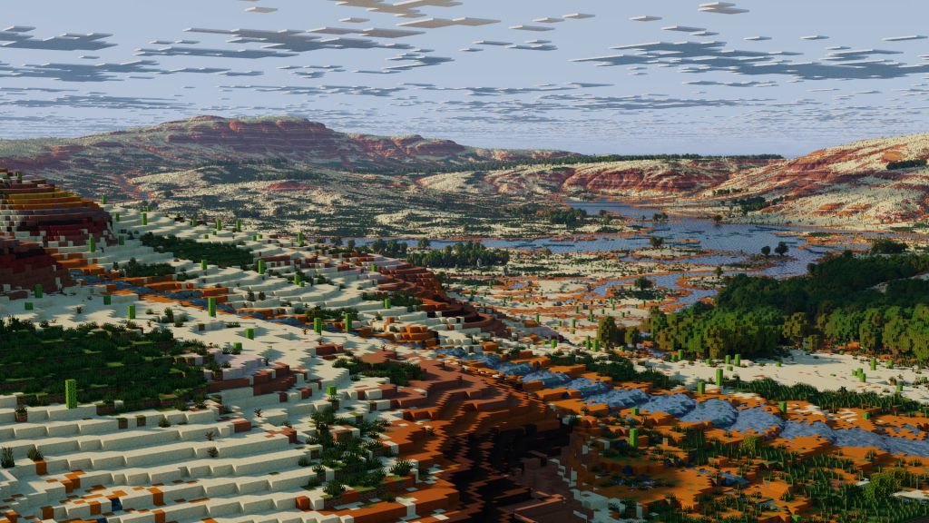 Minecraft Desert Map - Mesotan - by McMeddon