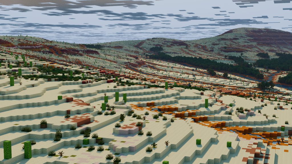 Minecraft Desert Map - Mesotan - by McMeddon