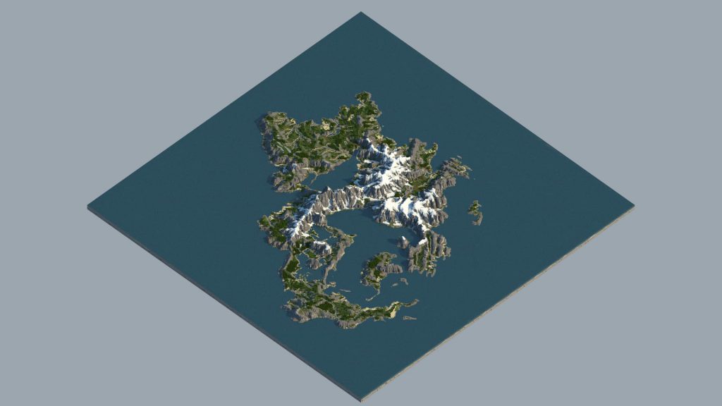 Overview - Zion a 4k Minecraft Map by McMeddon